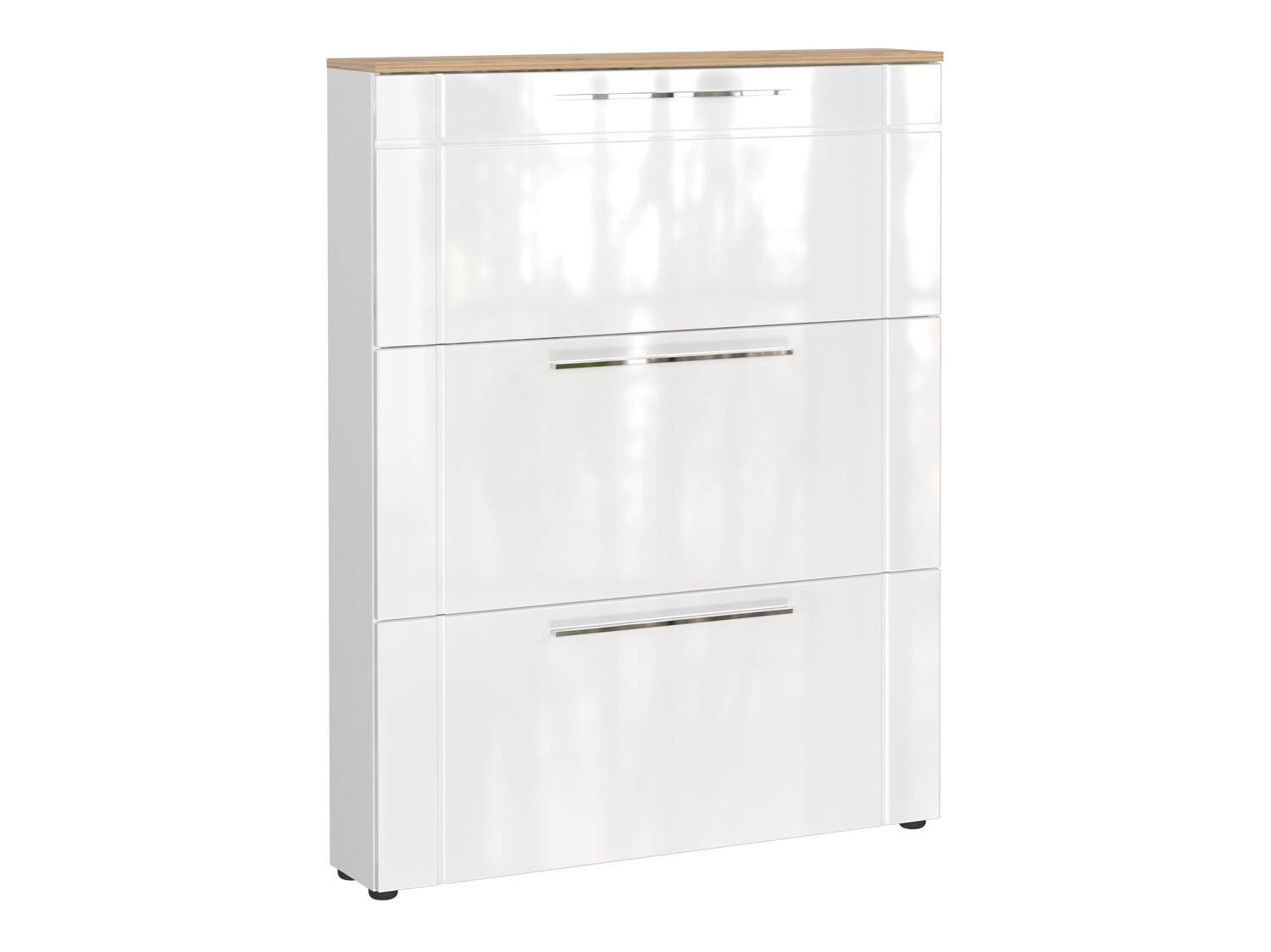 Zapatero Sacramento 404 (Blanco brillante + Navarra roble)