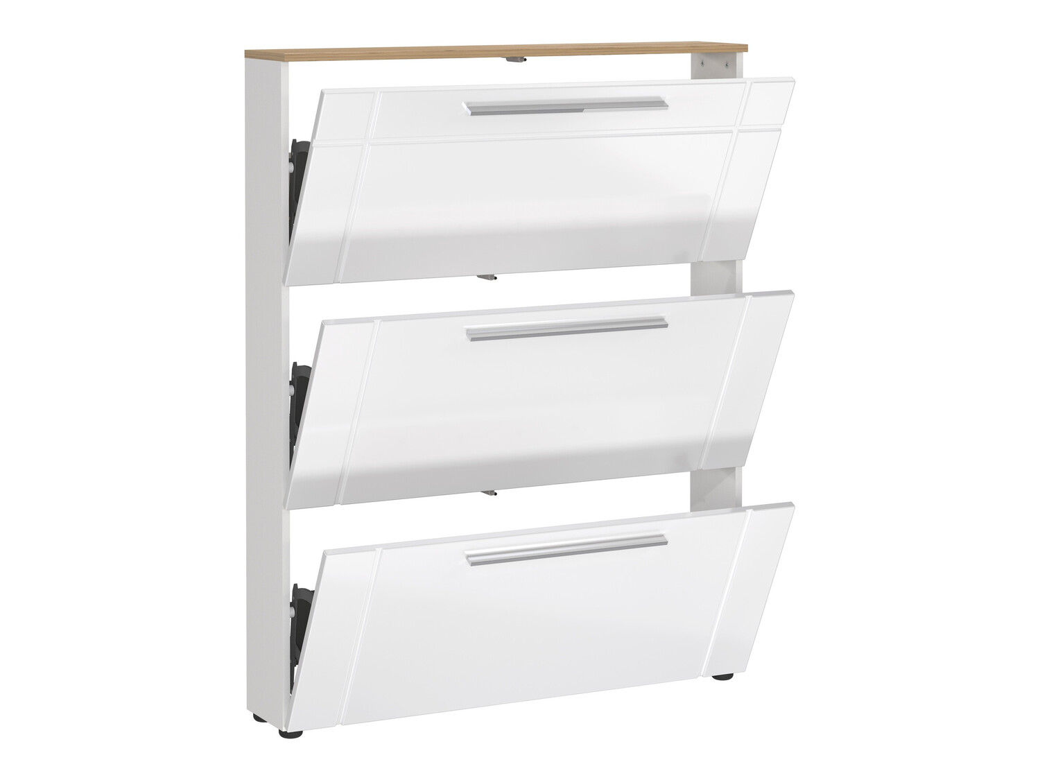 Zapatero Sacramento 404 (Blanco brillante + Navarra roble)