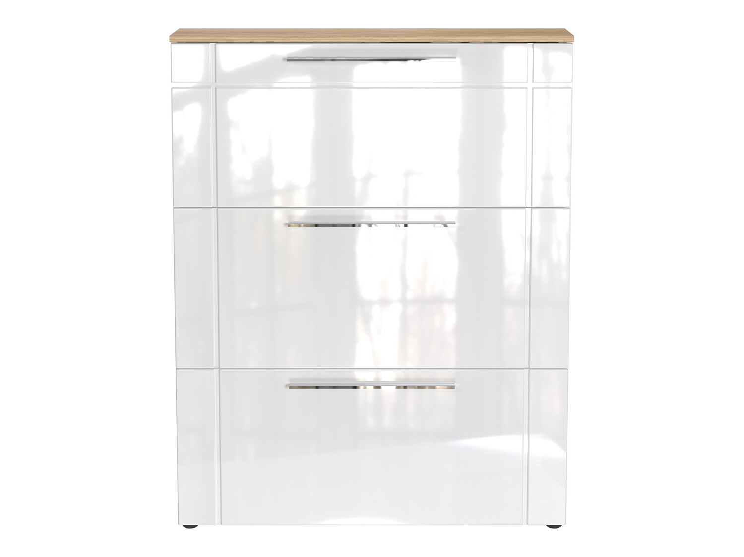 Zapatero Sacramento 404 (Blanco brillante + Navarra roble)