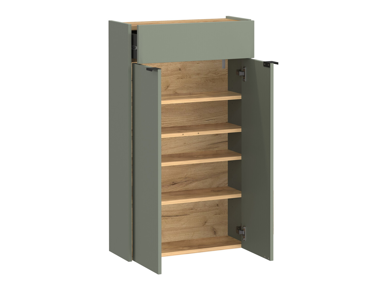 Conjunto para recibidor Cirsale 105 (Verde polvoriento + Navarra roble)