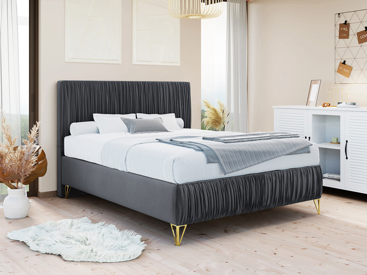 Cama continental Logan 112 (Amor Velvet 4321)