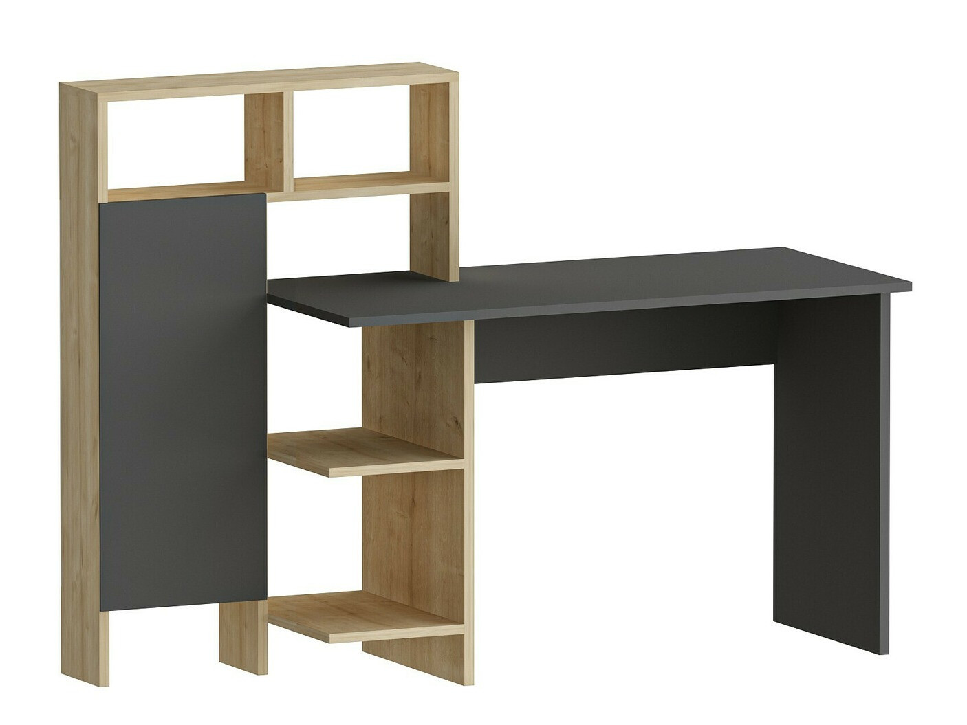 Mesa de oficina Kailua 594 (Antracita + Roble)