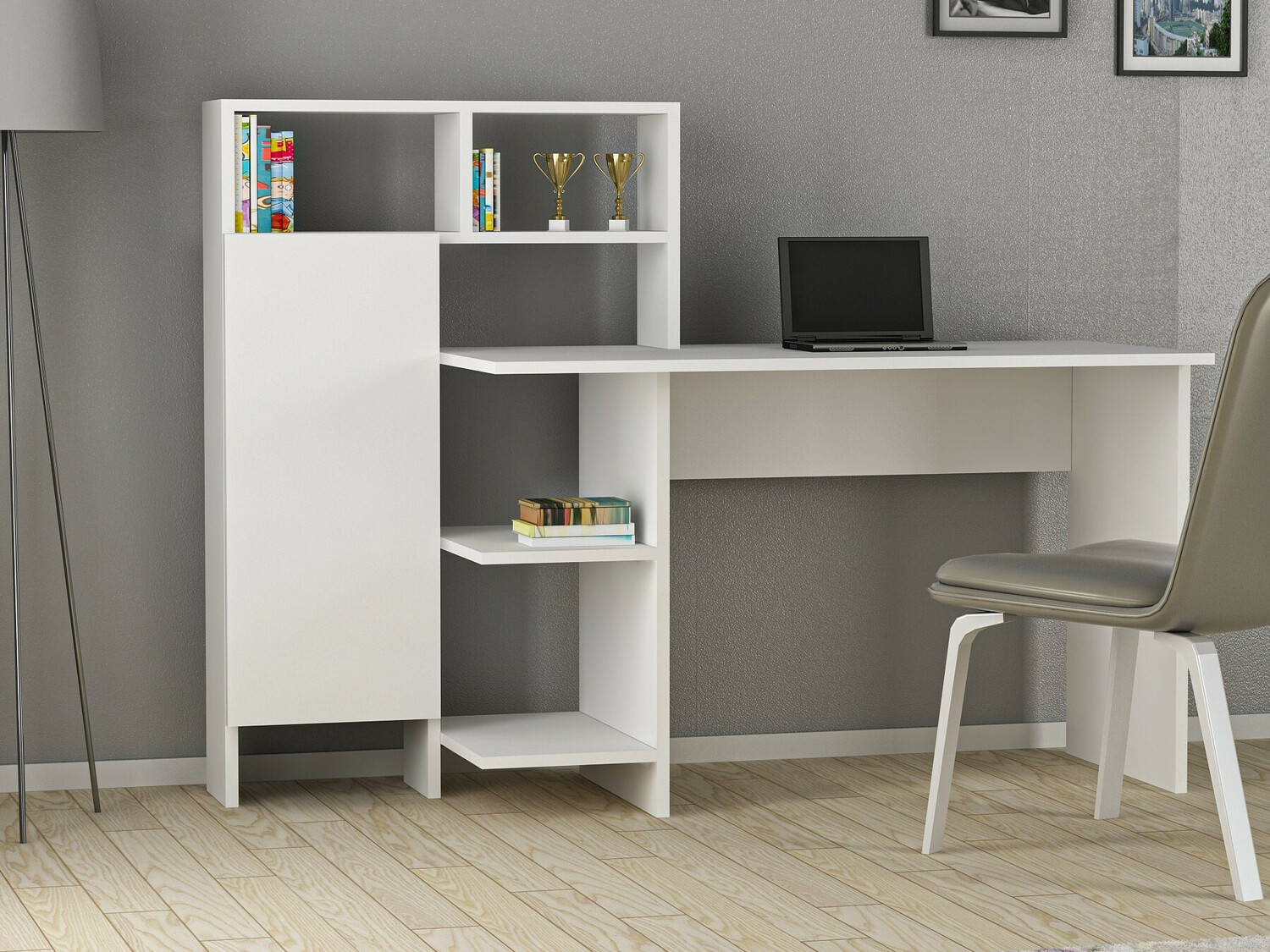 Mesa de oficina Kailua 594 (Blanco)