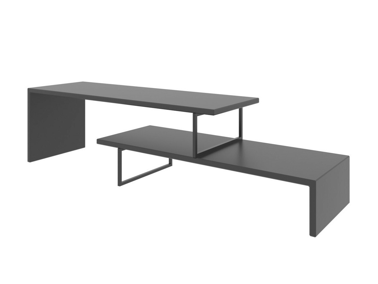 Mueble TV Kailua 596 (Antracita + Negro)