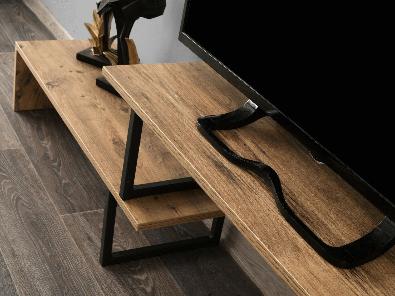 Mueble TV Kailua 596 (Pino + Negro)