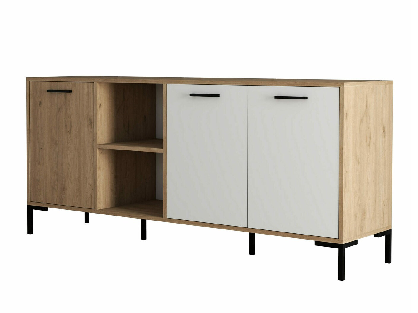 Aparador Nolcava 101 (Blanco + Roble)