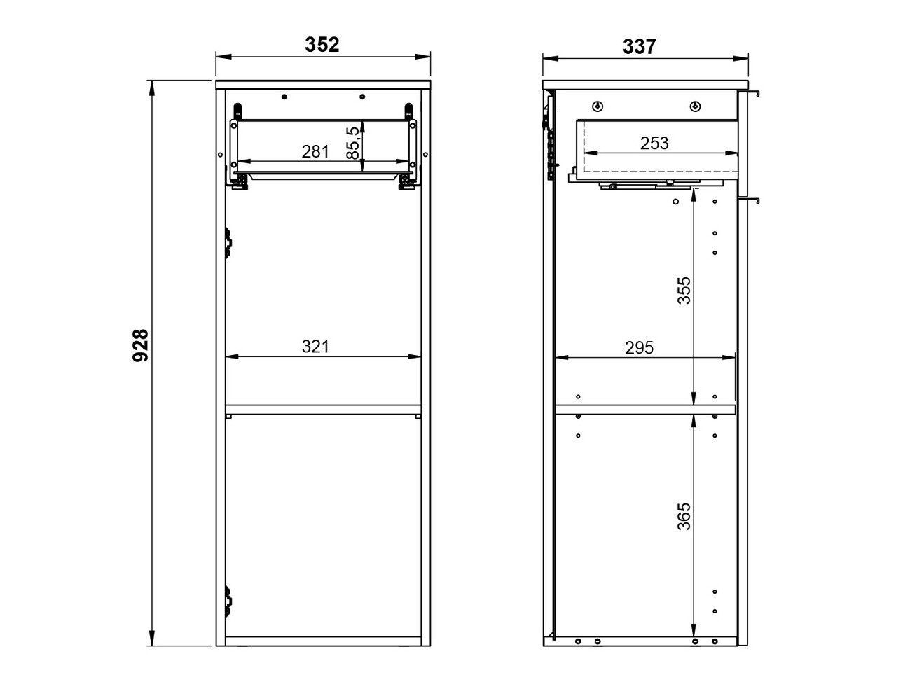 Armario colgante para baño Temeli 103