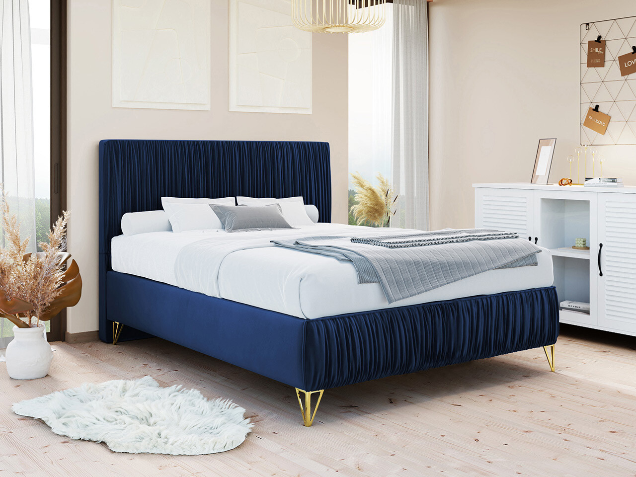 Cama continental Logan 112 (Amor Velvet 4314)