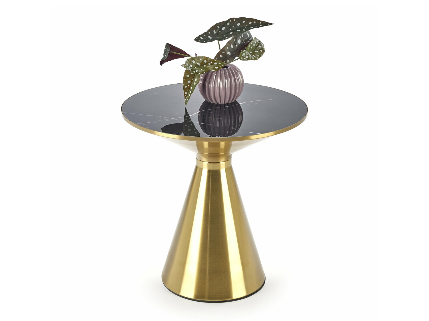 Mesa de centro Houston 1553 (Dorado + Mármol negro)