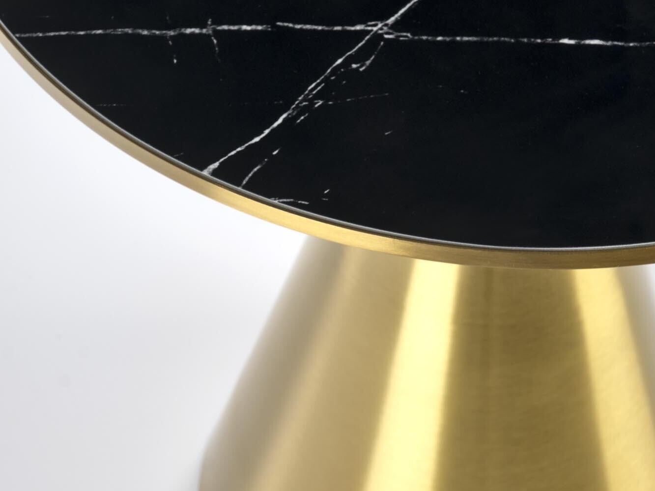 Mesa de centro Houston 1553 (Dorado + Mármol negro)