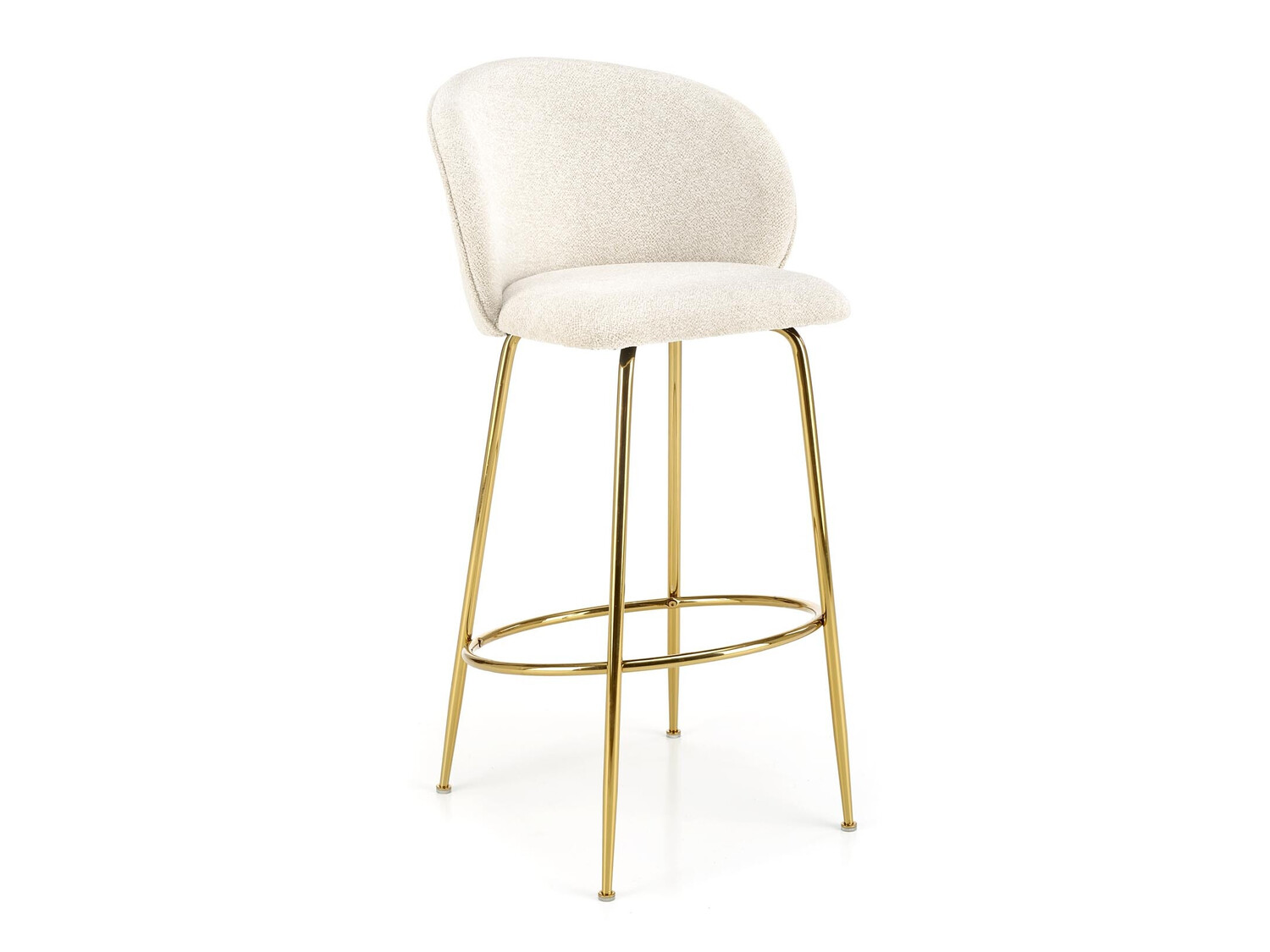 Silla de barra Houston 1554 (Crema + Dorado)