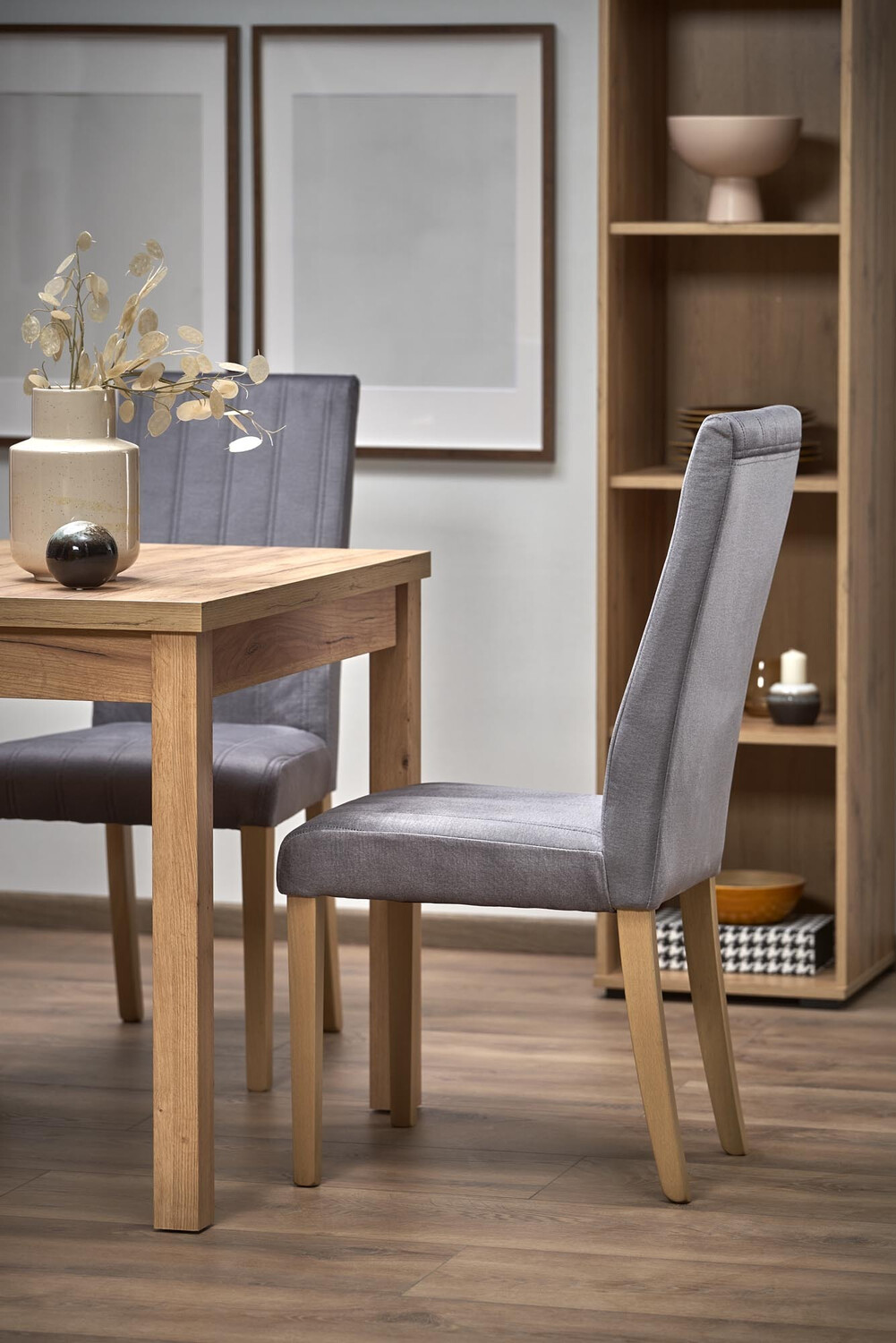 Conjunto de comedor Houston 1563 (Gris claro)