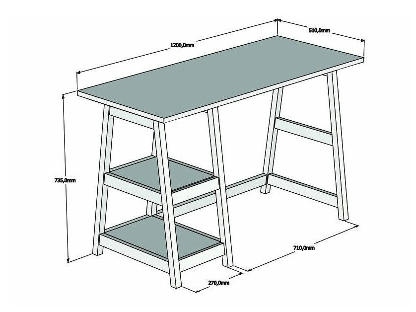 Mesa de oficina Kailua 862