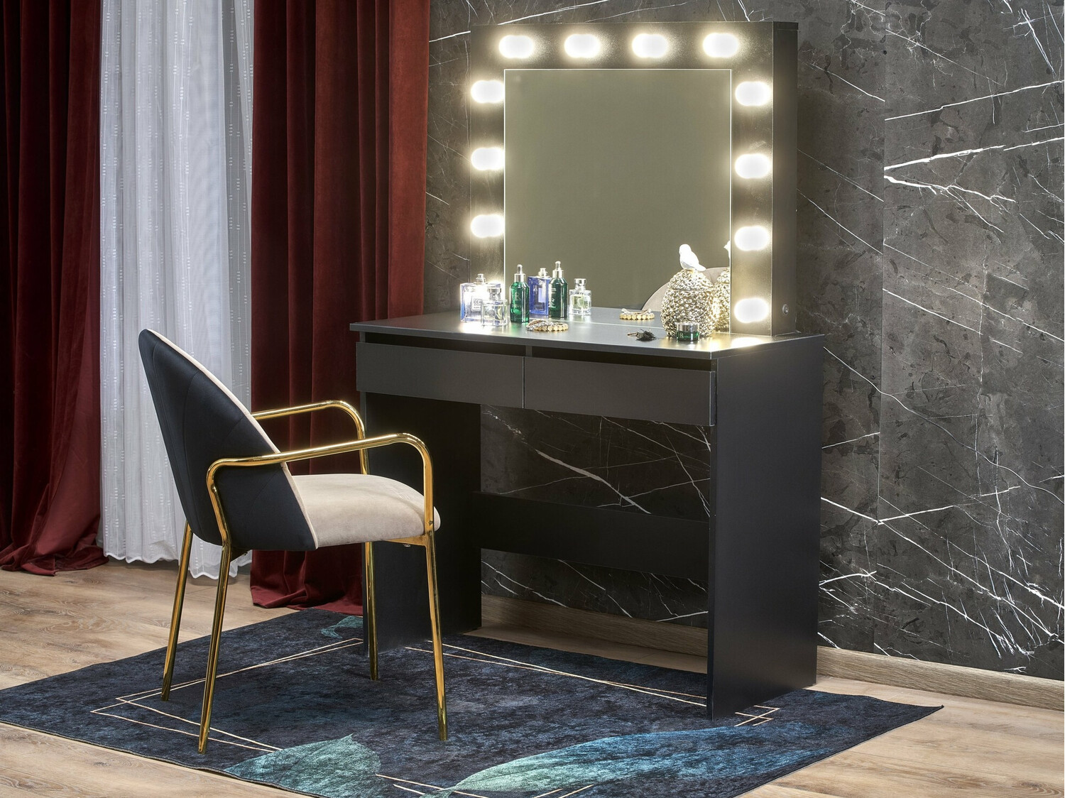 Tocador Houston Gaudium (Negro)