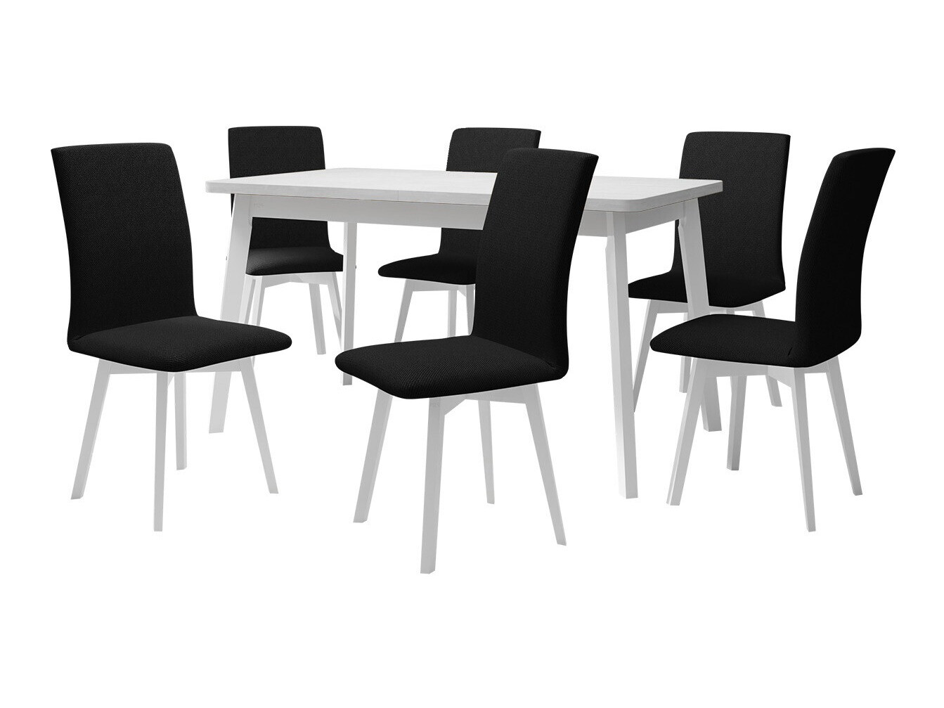 Conjunto de mesas y sillas para comedor Victorville 335 (Blanco)