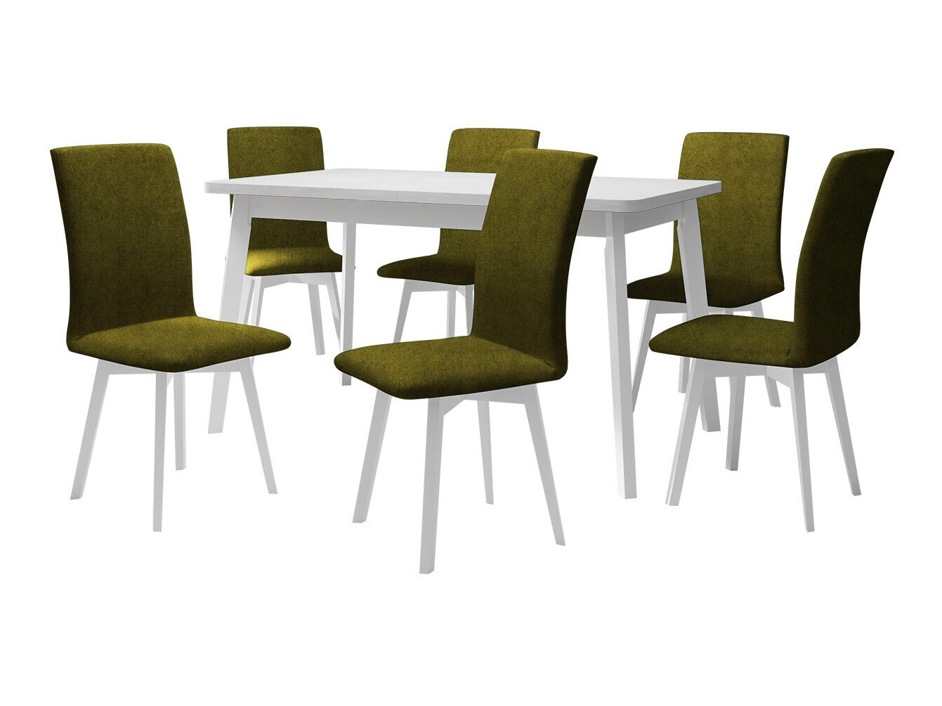Conjunto de mesas y sillas para comedor Victorville 335 (Blanco)