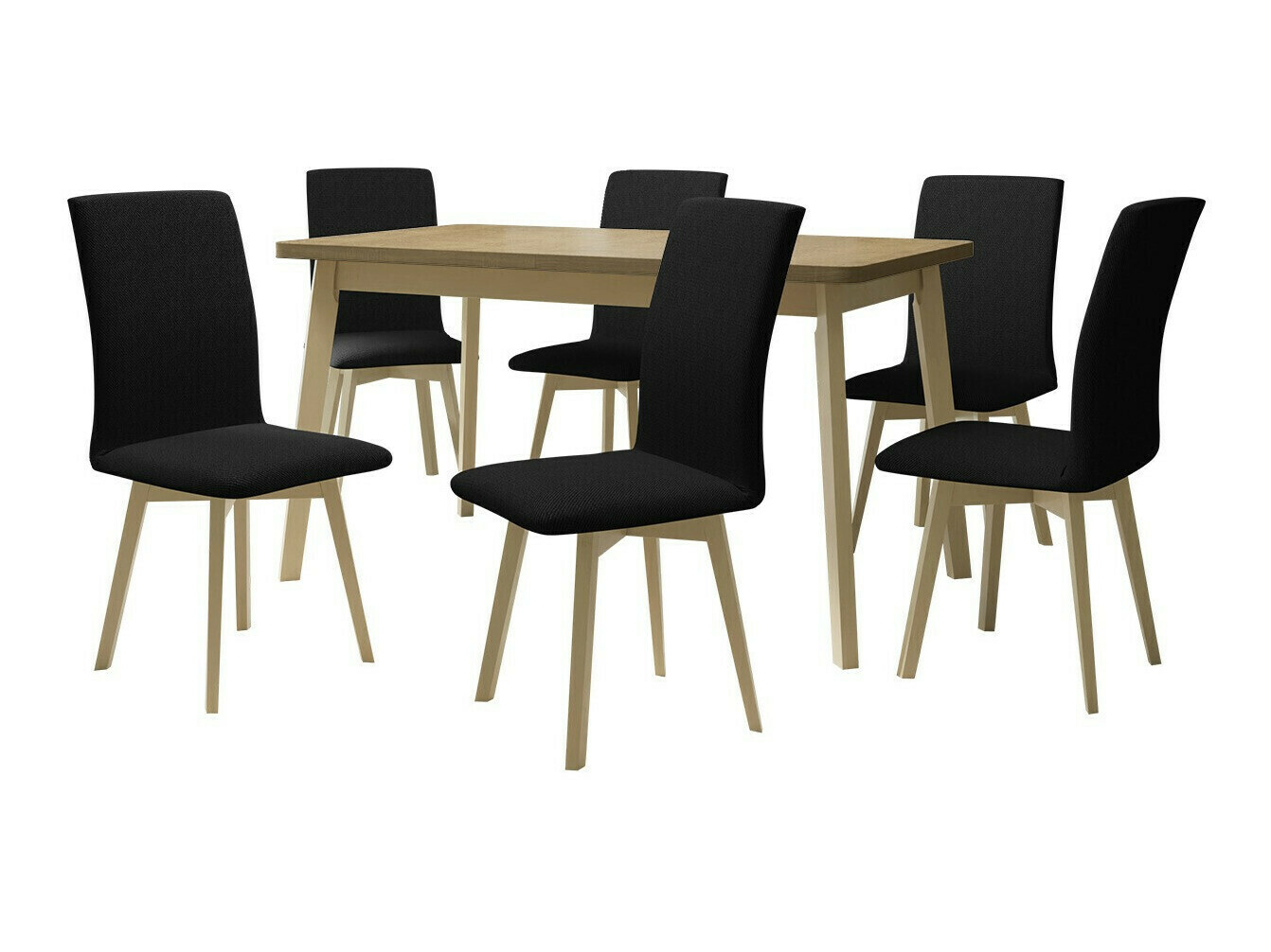 Conjunto de mesas y sillas para comedor Victorville 335 (Roble Sonoma)