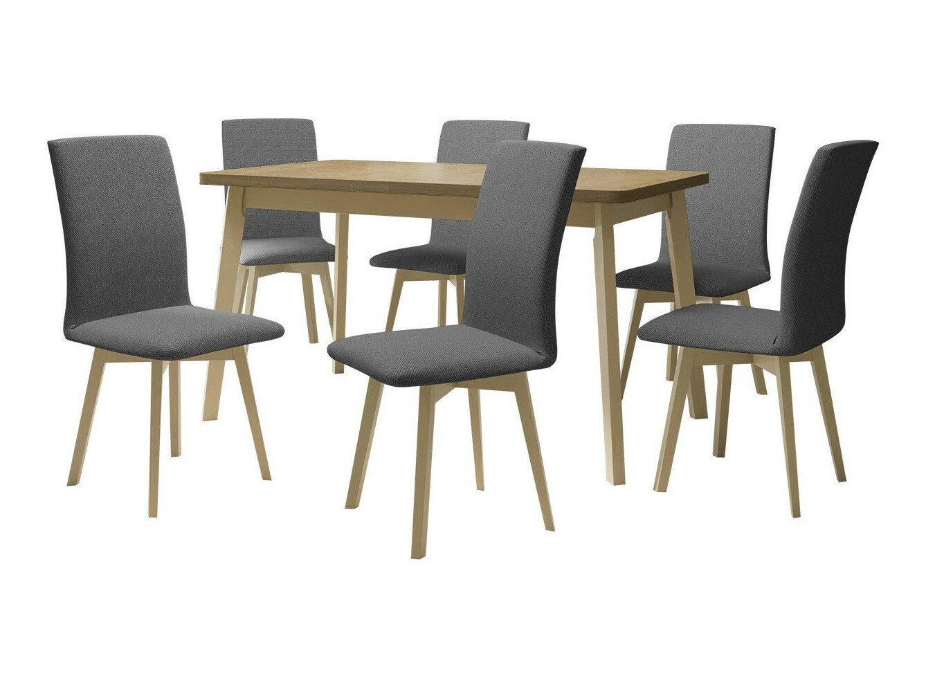 Conjunto de mesas y sillas para comedor Victorville 335 (Roble Sonoma)