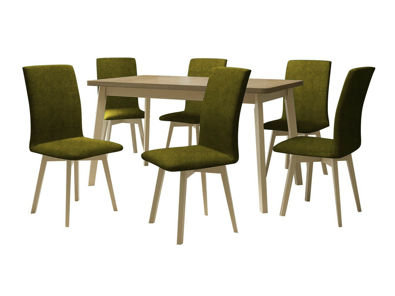 Conjunto de mesas y sillas para comedor Victorville 335 (Roble Sonoma)