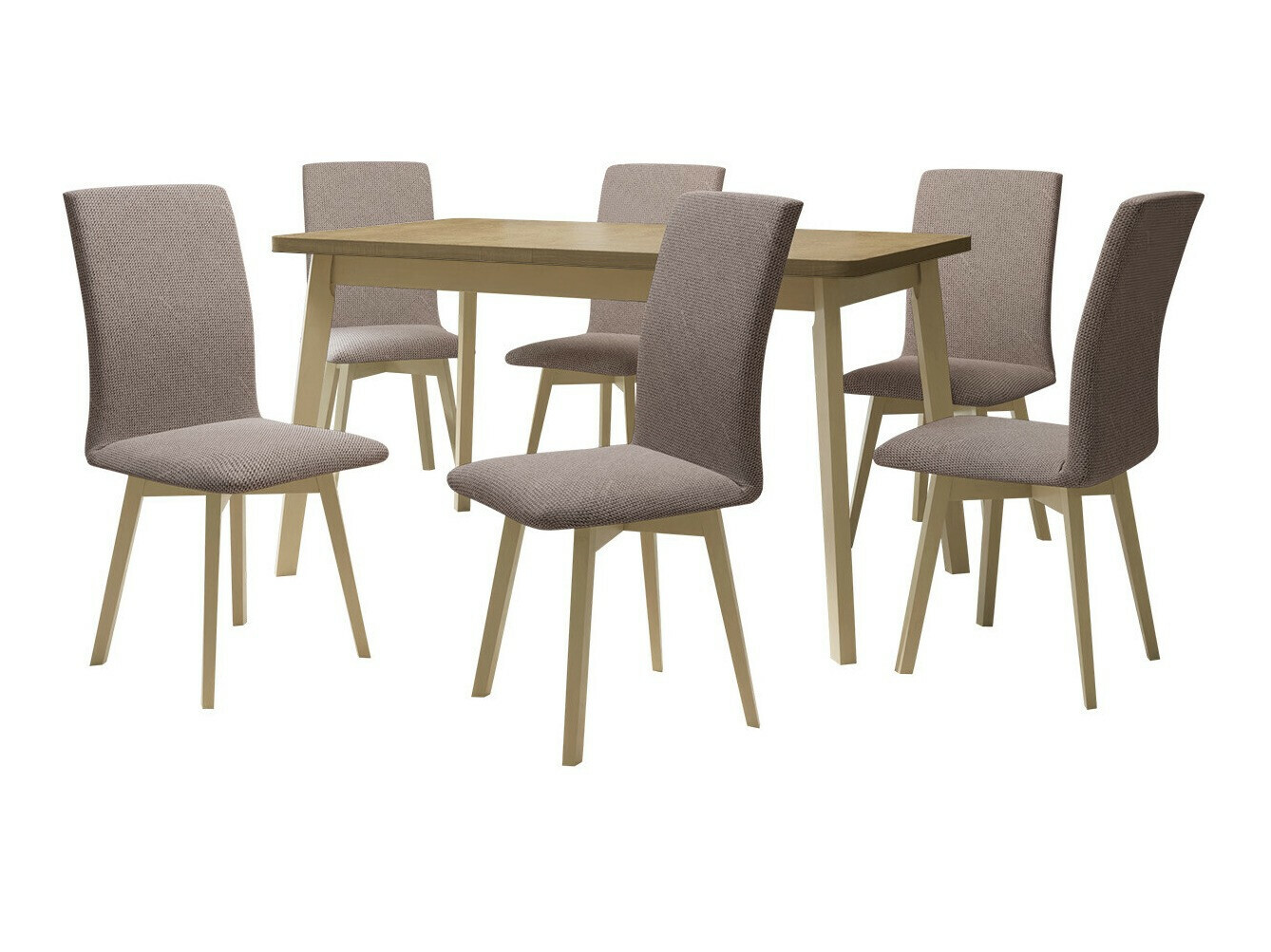 Conjunto de mesas y sillas para comedor Victorville 335 (Roble Sonoma)