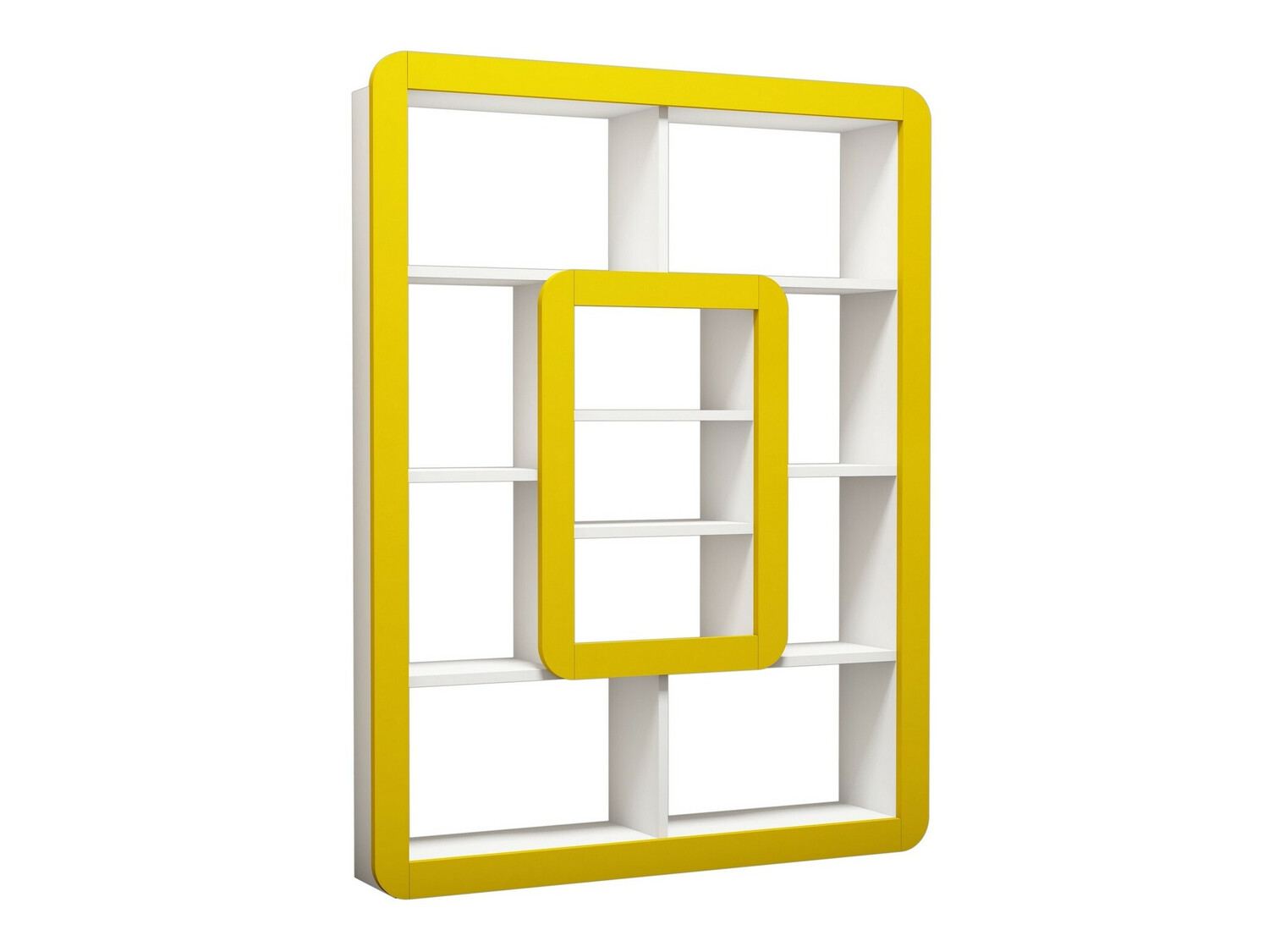 Estantería Kailua 678 (Blanco + Amarillo)