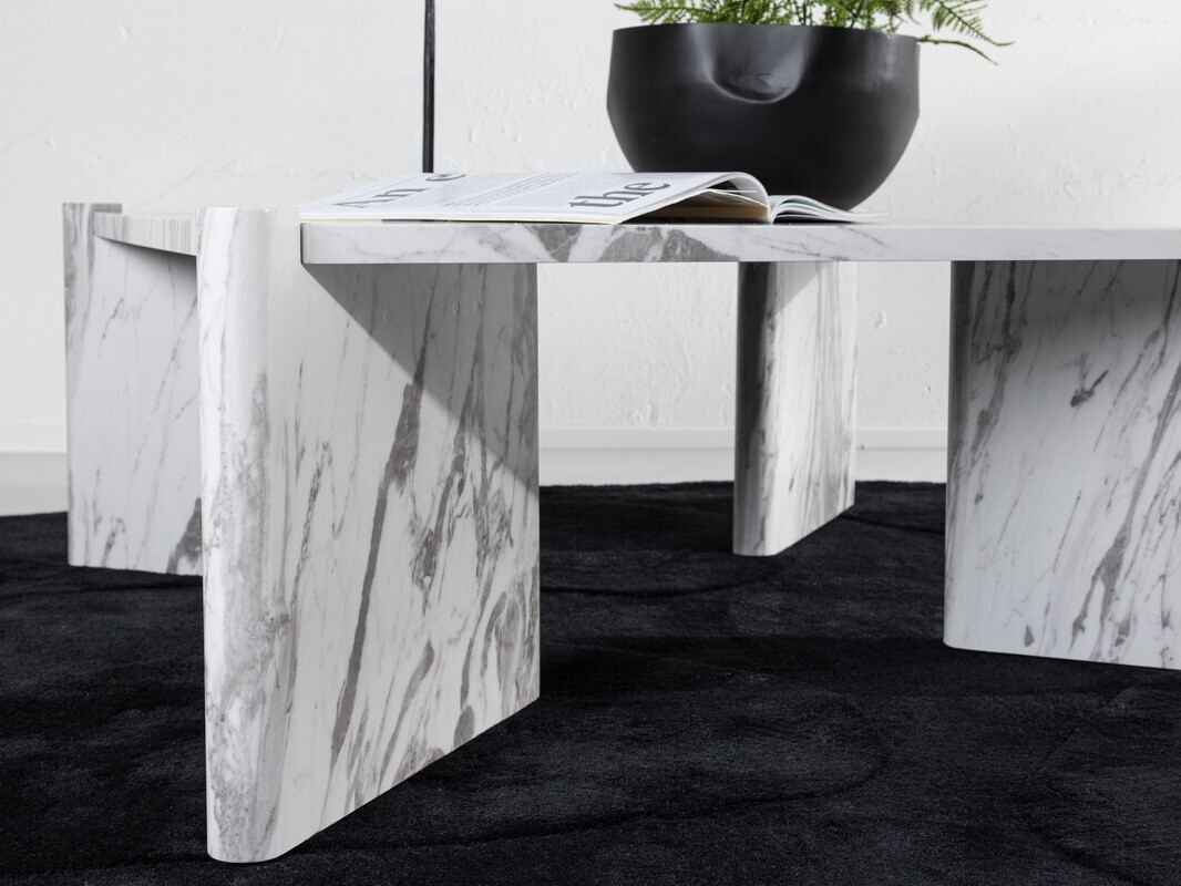 Mesa de centro Dallas 4198 (Mármol blanco)