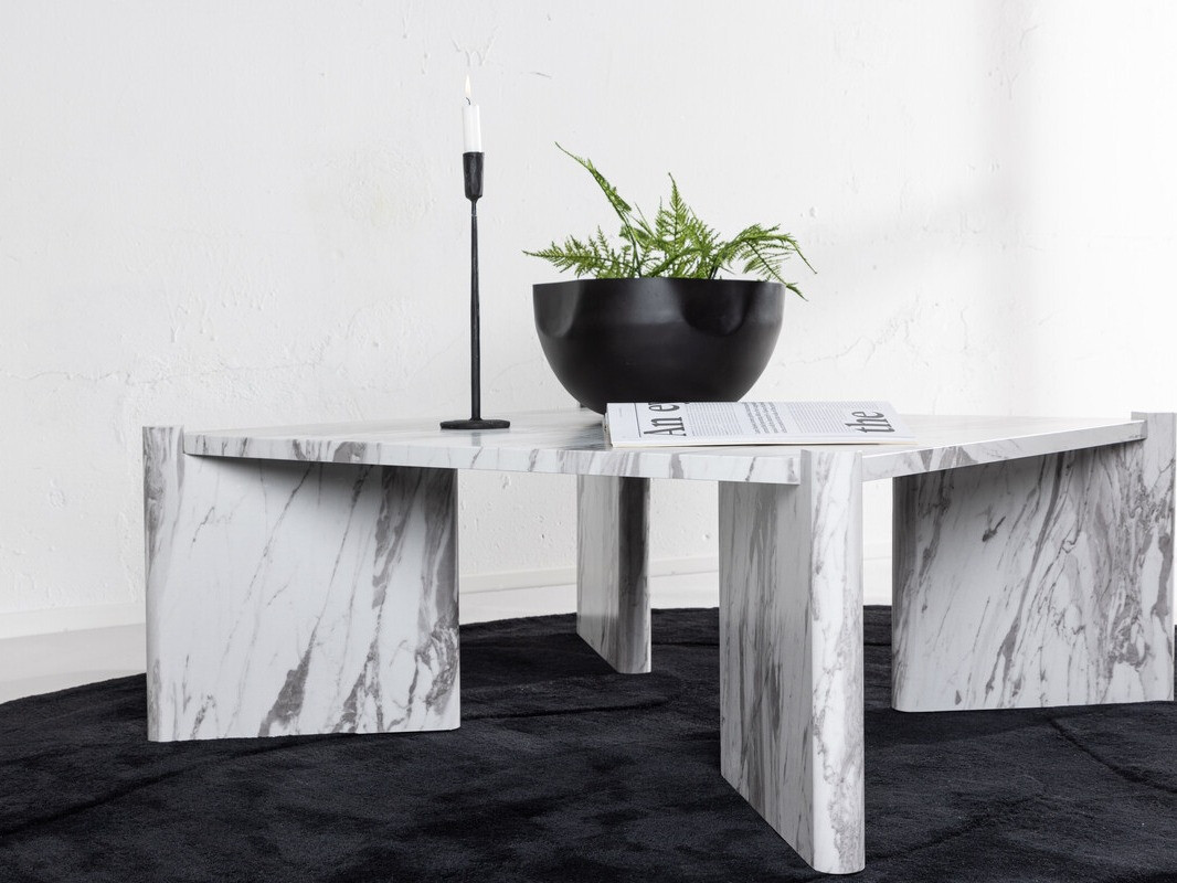 Mesa de centro Dallas 4198 (Mármol blanco)