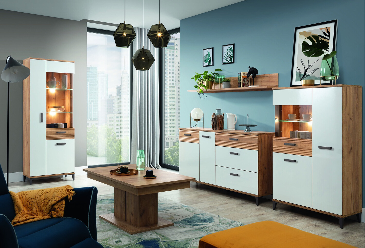 Mesa de centro convertible Tormave 110