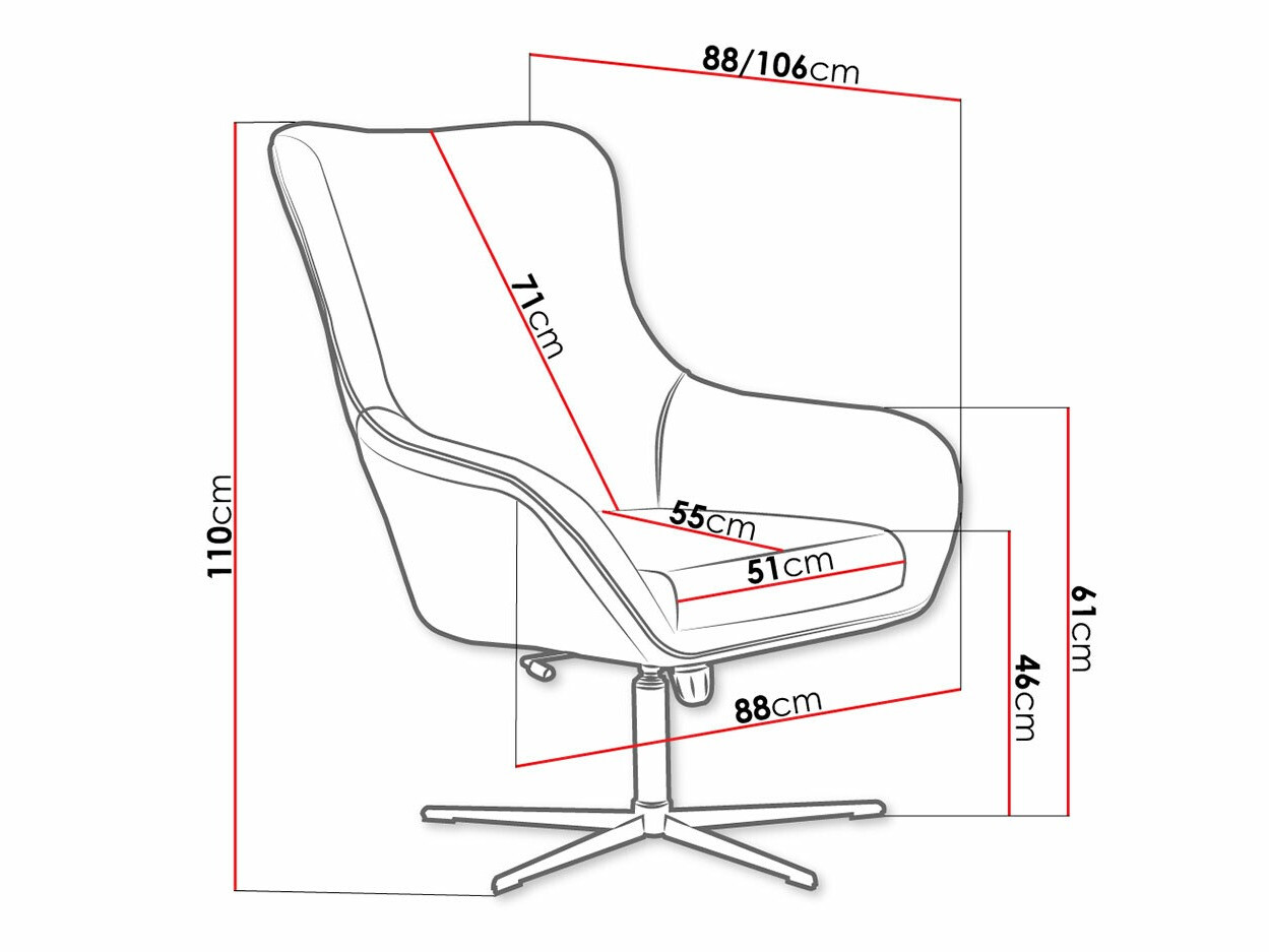 Sillón Kingston 136 (Velluto 25 + Velluto 20)