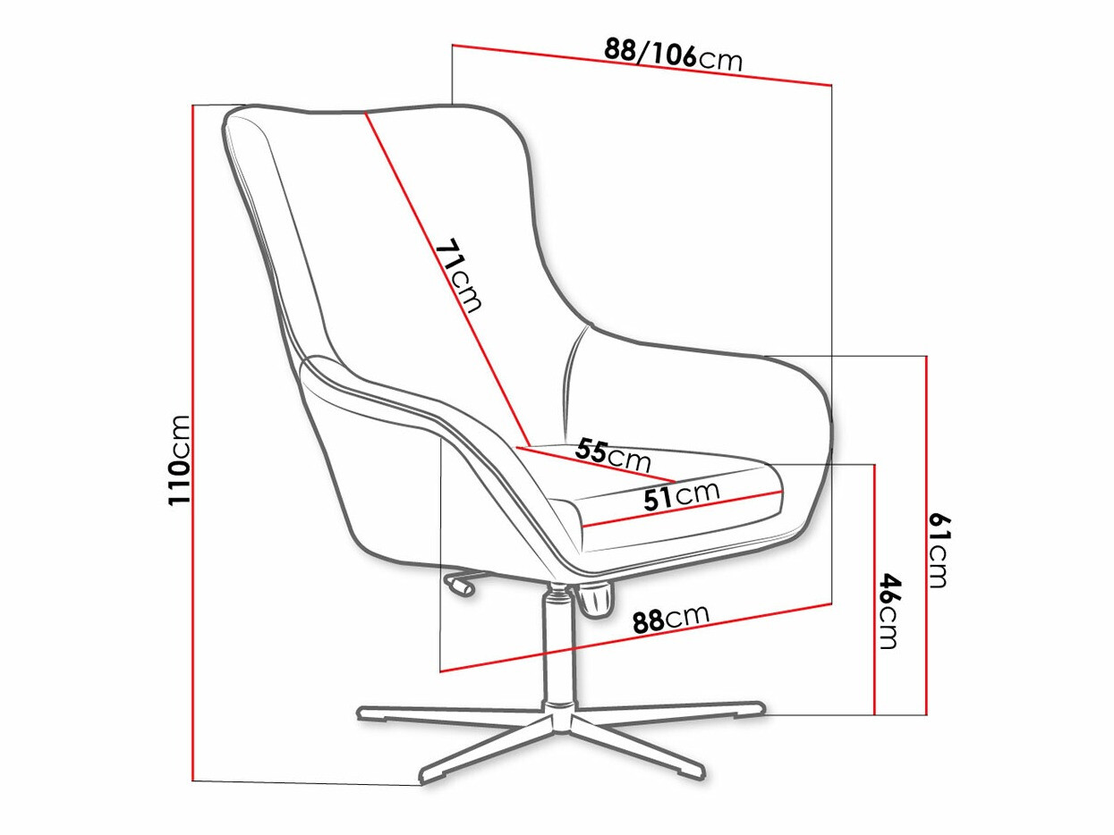 Sillón Kingston 136 (Velluto 27 + Velluto 20)