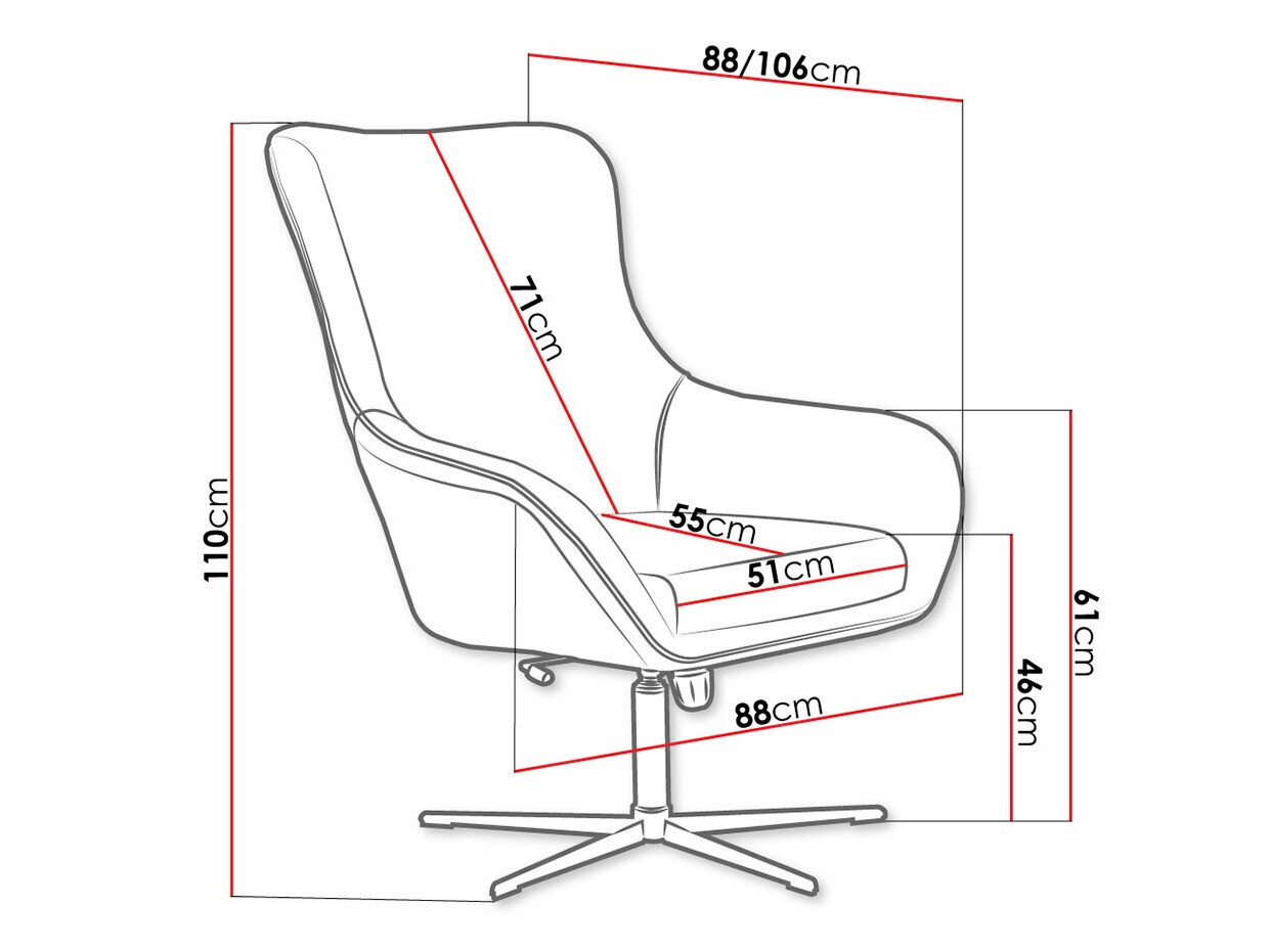 Sillón Kingston 136 (Velluto 8 + Velluto 20)
