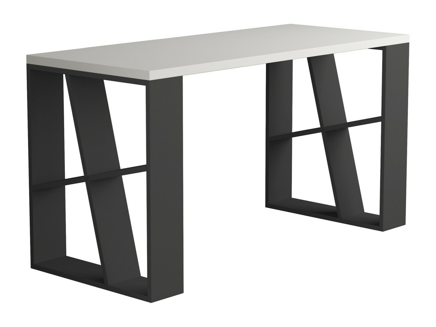 Mesa de oficina Kailua 802 (Blanco + Antracita)