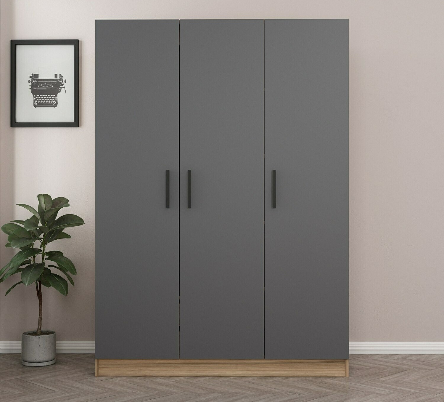 Armario Kailua L123 (Antracita + Roble)