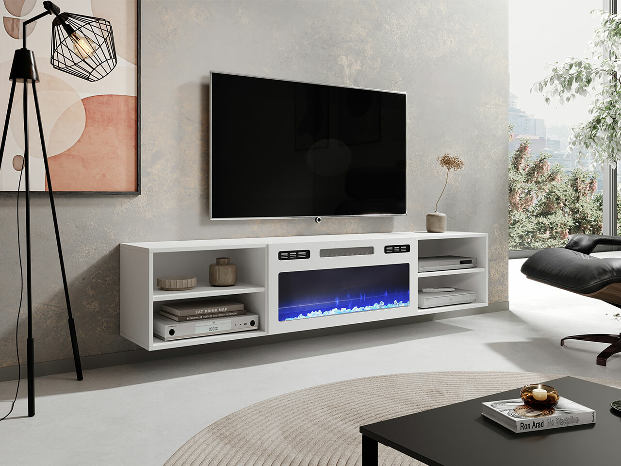 Mueble TV Charlotte 190 (Blanco)