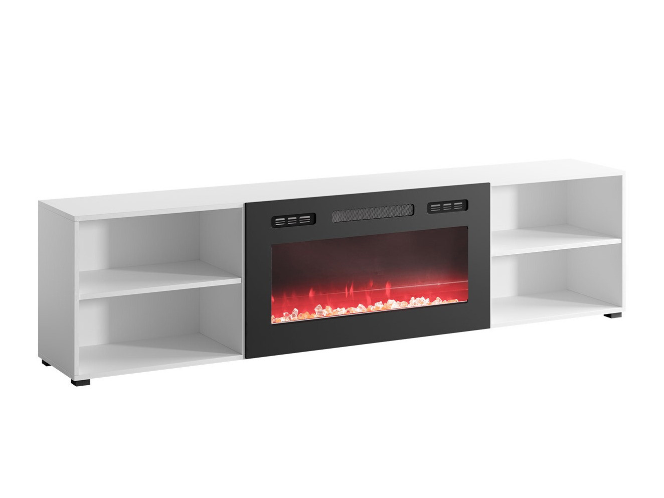 Mueble TV Charlotte 191 (Blanco + Negro)