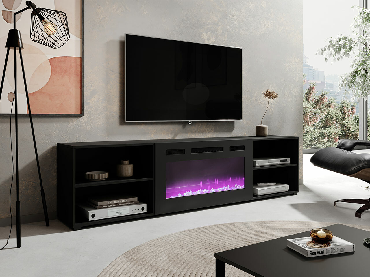 Mueble TV Charlotte 191 (Negro)