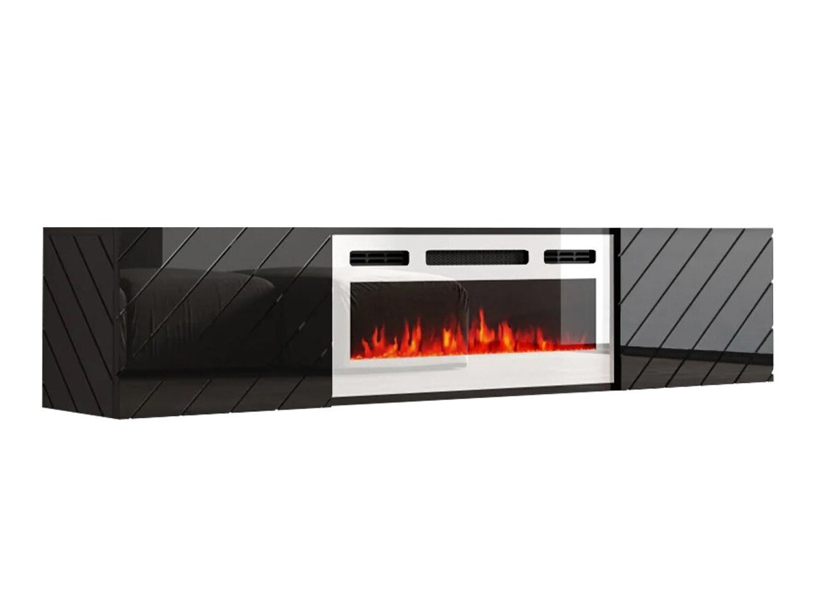 Mueble TV Charlotte 192 (Negro + Blanco)