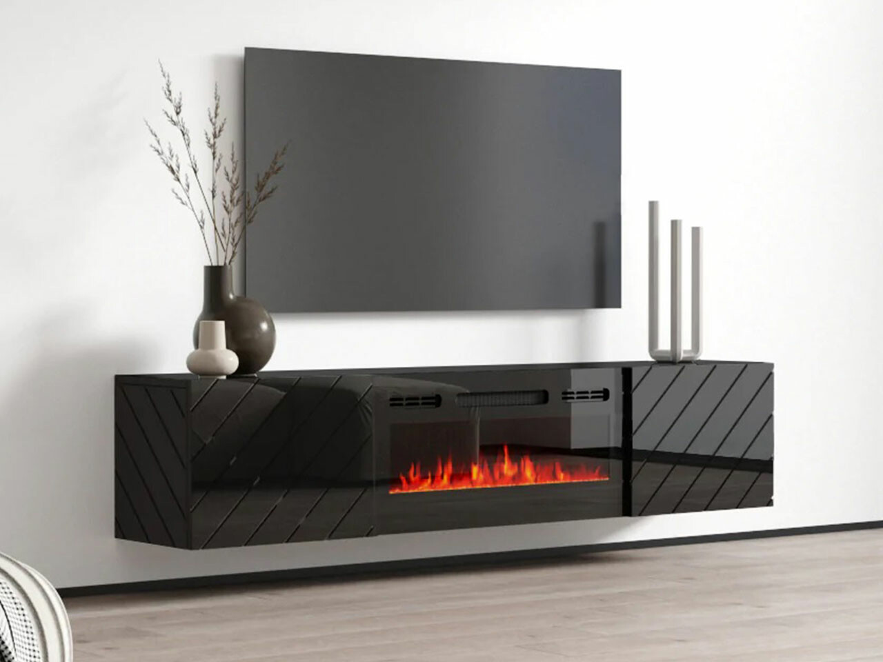 Mueble TV Charlotte 192 (Negro)