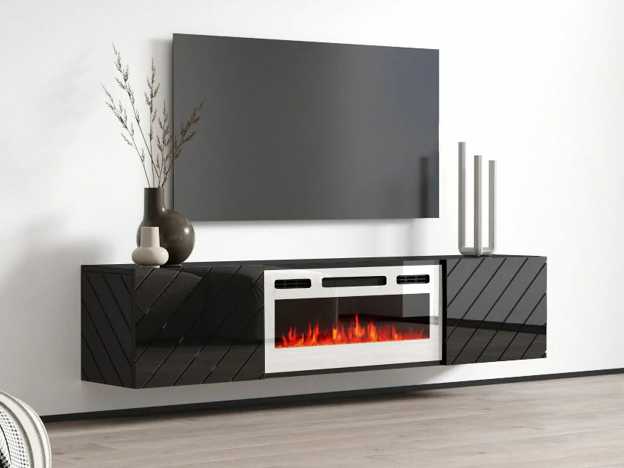Mueble TV Mensura (Negro + Blanco)