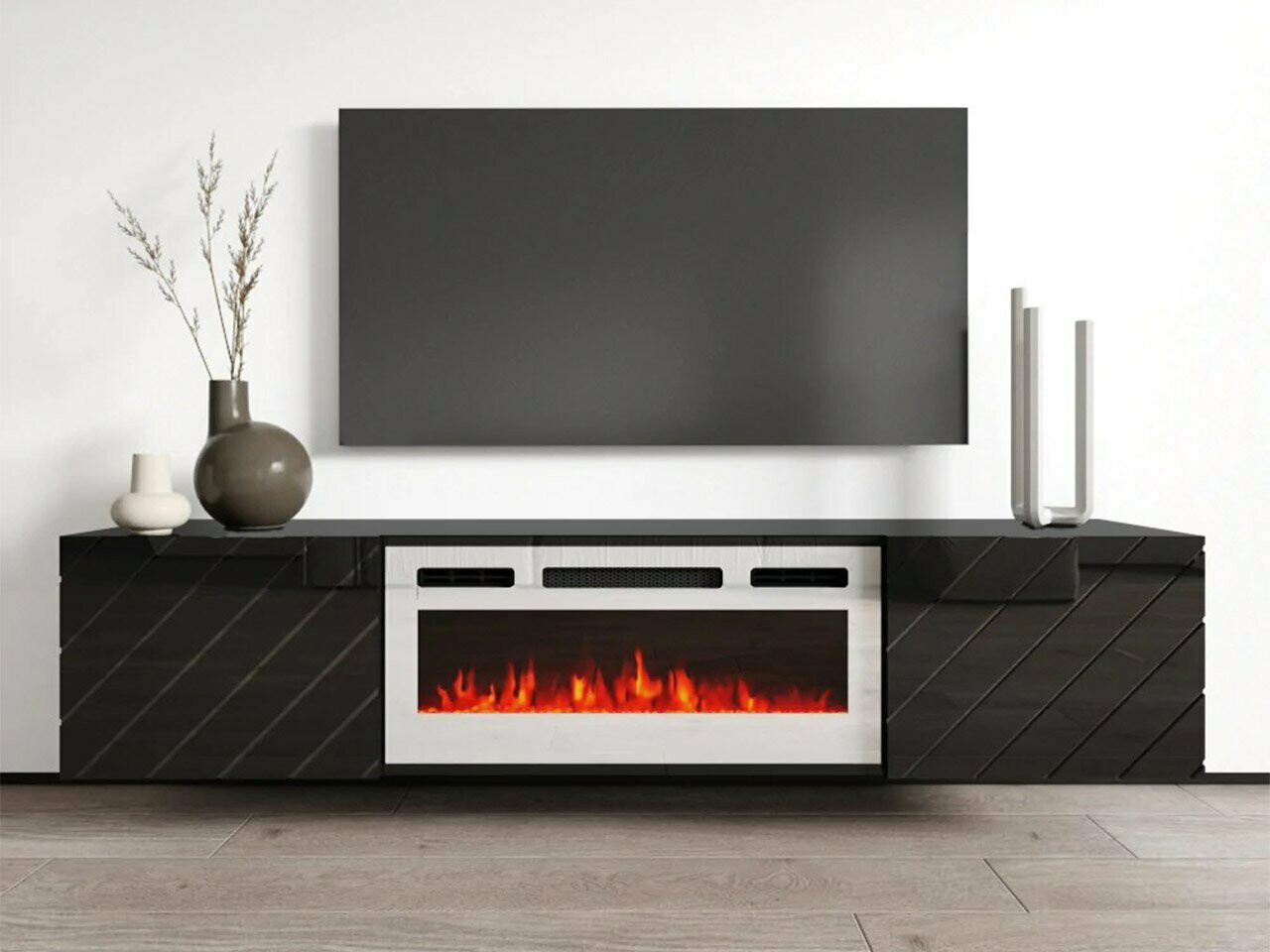 Mueble TV Mensura (Negro + Blanco)