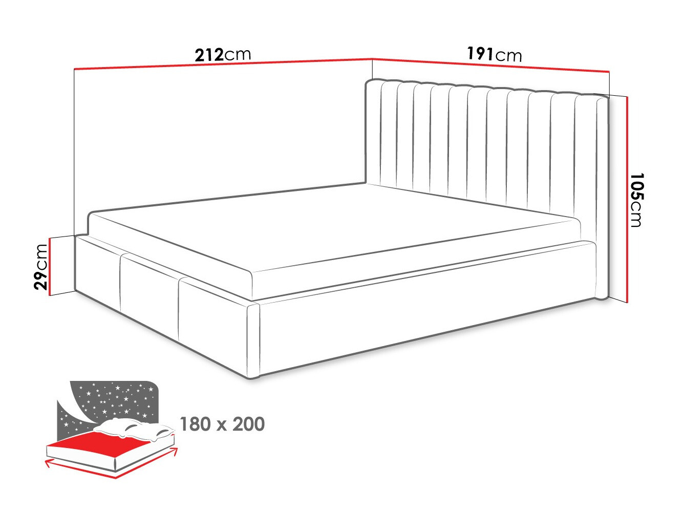 Cama ComfiDream Fenara I (Fresh 32)