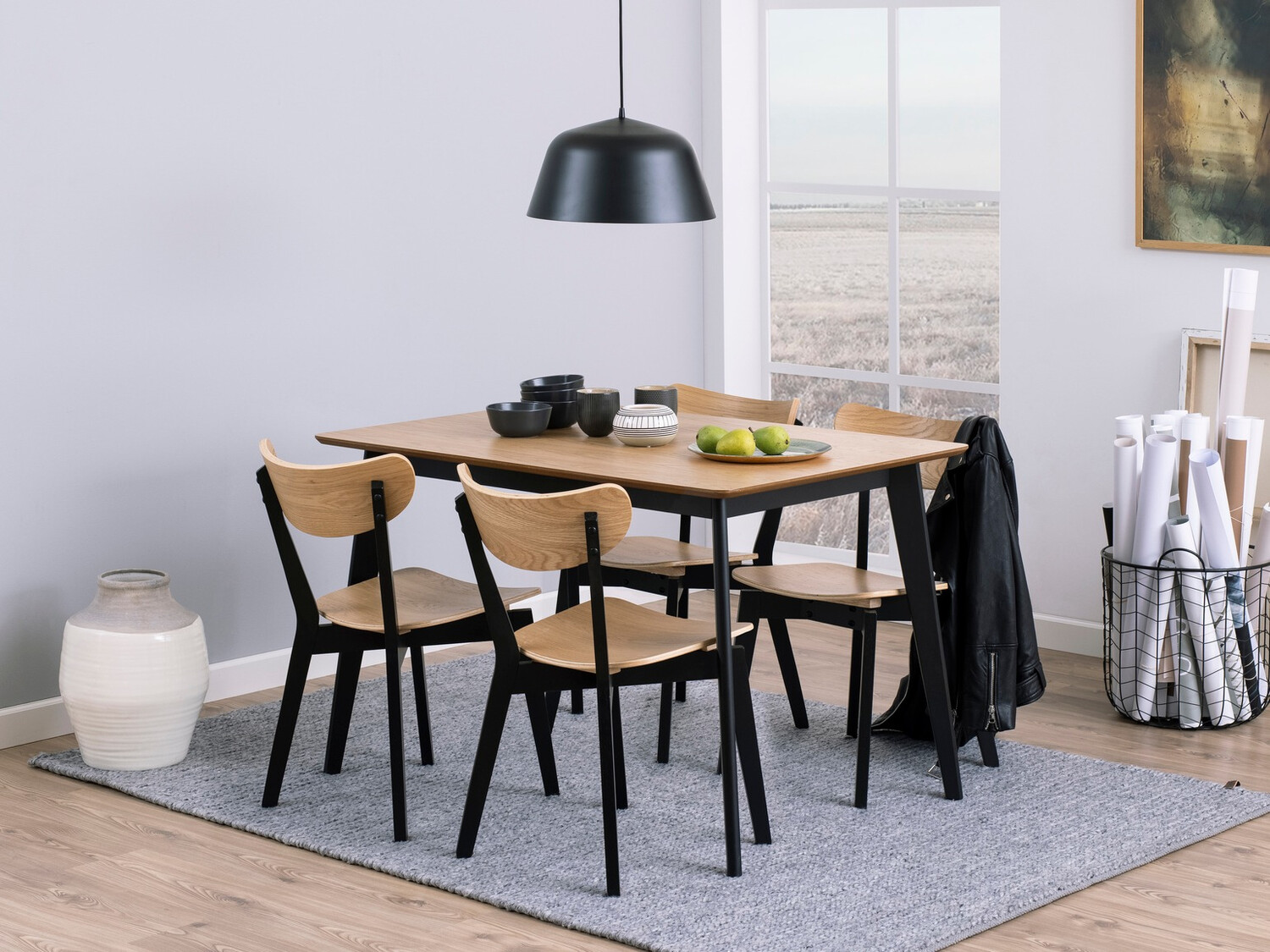 Conjunto de mesas y sillas para comedor Norsica 522