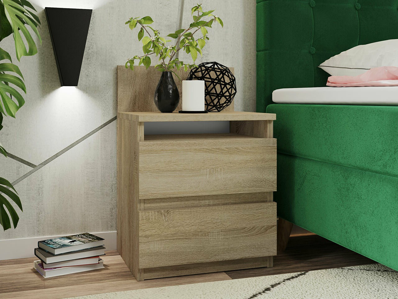 Mesilla de noche Comfivo 157 (Roble Sonoma)