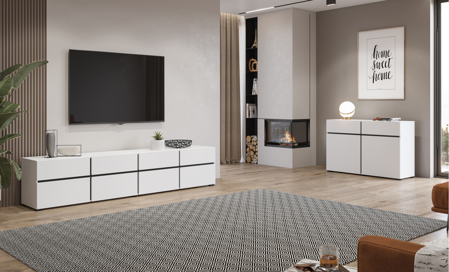 Mueble TV Alfere 101 (Blanco)