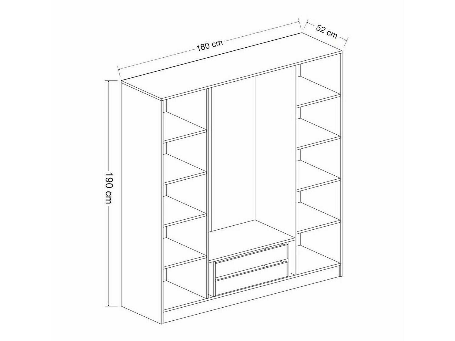 Armario Kailua 963 (Blanco)