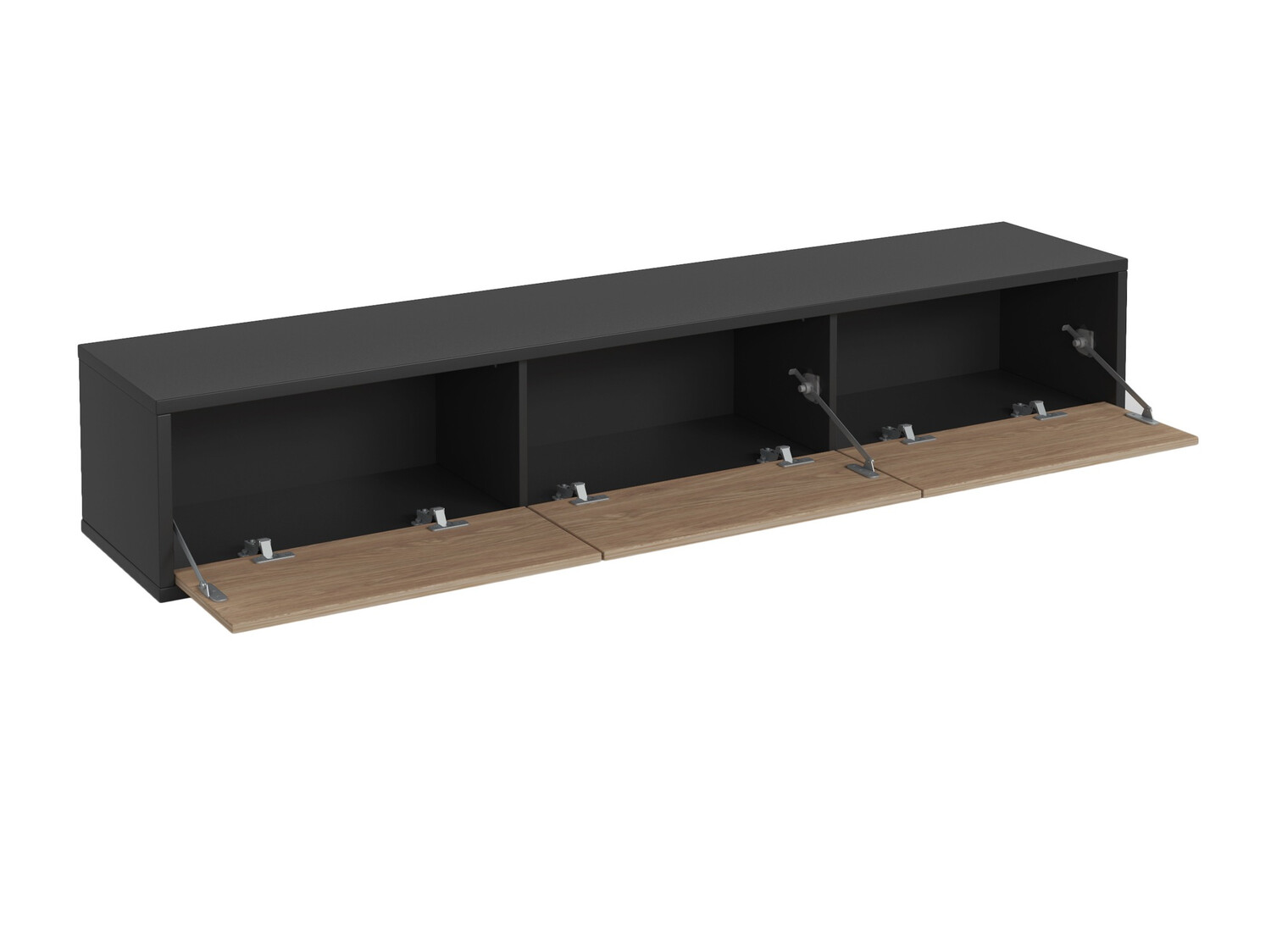 Mueble TV Austin 324 (Antracita + Roble)