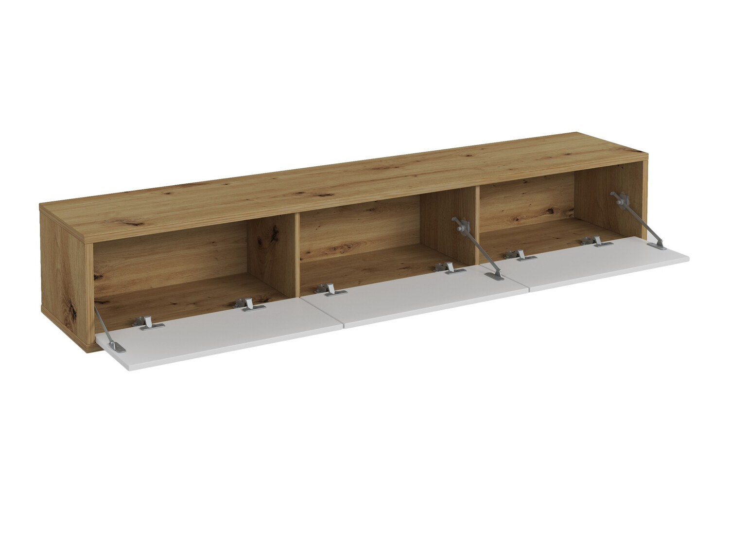 Mueble TV Austin 324 (Roble Artisan + Blanco)