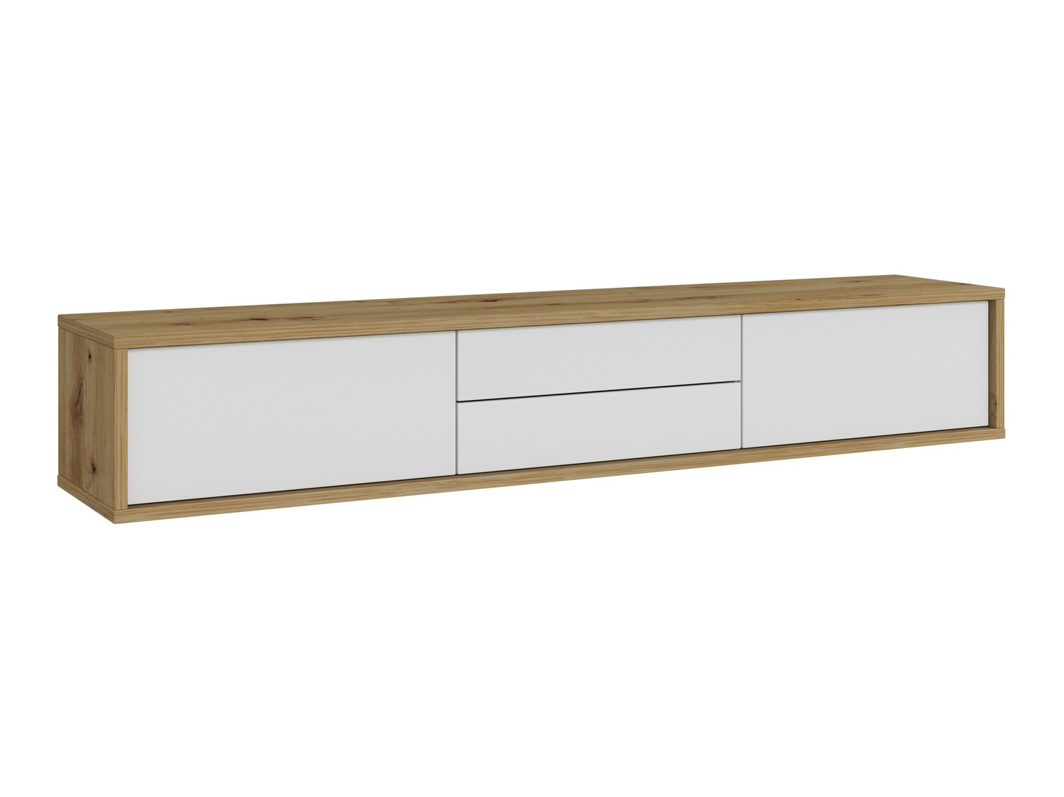 Mueble TV Austin 325 (Roble Artisan + Blanco)