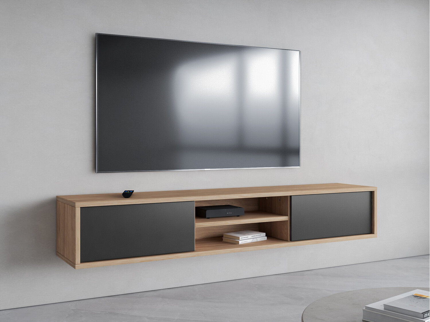 Mueble TV Austin 326 (Roble + Antracita)