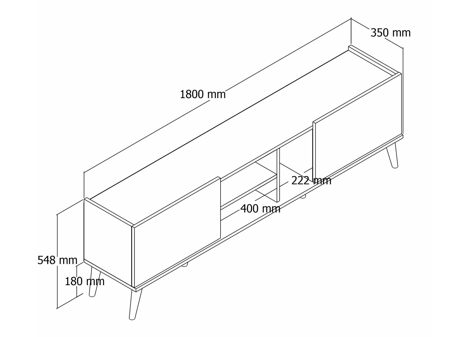 Mueble TV Kailua 972 (Nogal)